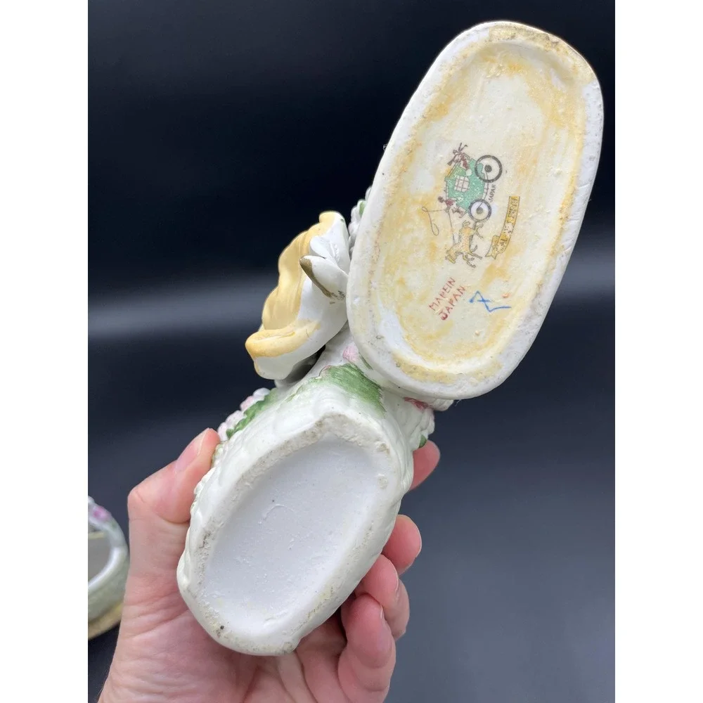 Vintage Lipper & Mann Dutch Girl Double Basket Planter
